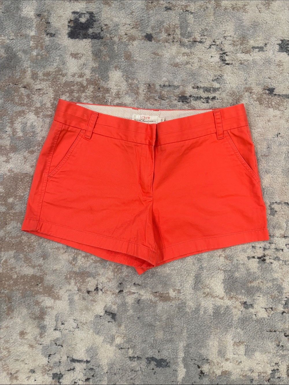 J. Crew Coral Red Cotton Chino Shorts